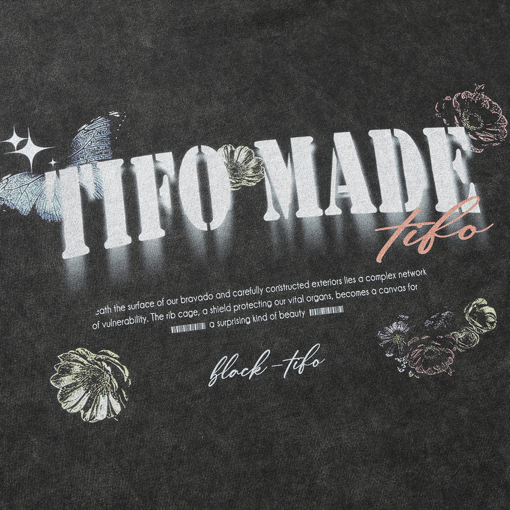 Men’s Dark Skull Skeleton Washed T-Shirt – Vintage Worn Streetwear Graphic Tee